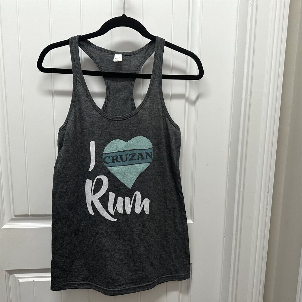 Woman's Tank Top Cruzan Rum Tank Top I Heart Cruzan Rum Party Beach Vacation